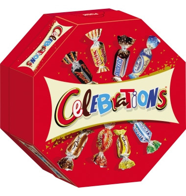 Celebrations chocolate 186 g/pack. 186 grams