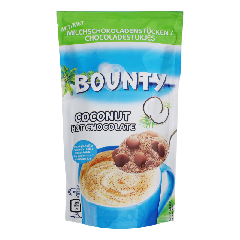 Bounty hot chocolate packet 140g