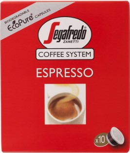 Segafredo Espresso Capsule 6g. Pack 10pcs.