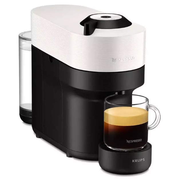 NESPRESSO by Krups Vertuo Pop XN920440 Smart Coffee Machine - White