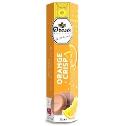 Droste - Chocolate Pastilles Orange Crisp - 12x 85g