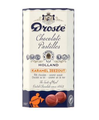 Chocolade Droste duopack pastilles melk karamel zeezout