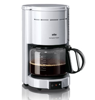 AMERICANO BRAUN COFFEE MAKER WHITE FILTER