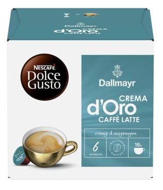 Dallmayr Crema d´Oro Caffè Latte 16x