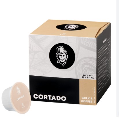 Kaffekapslen Cortado - 16 Kapseln for Dolce Gusto