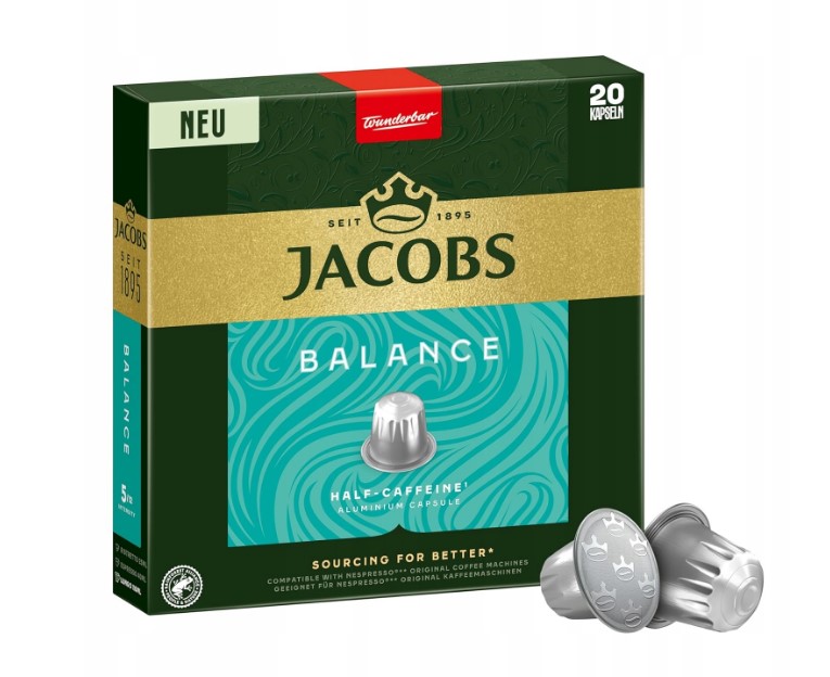 Jacobs - Nespresso Compatible - Kronung Half Caffine 8 Intensity - 20 capsules