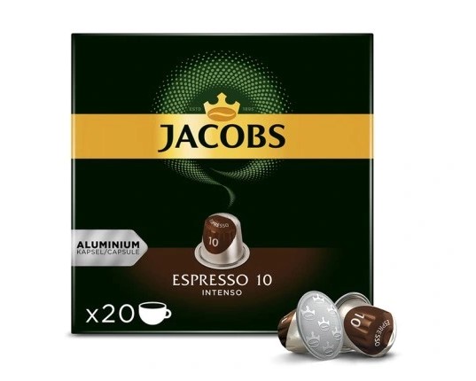 CAPSULES JACOBS ESPRESSO 10 INTENSO 20pcs