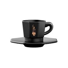 BIALETTI Cups & Saucers (Black)