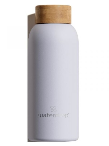 Waterdrop Steel Small Stainless Steel Water Bottle Pastel Purple Color 400 ml