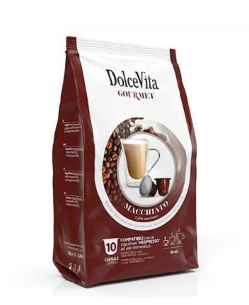 10 Capsule DolceVita Caffe Macchiato – Compatibile Nespresso