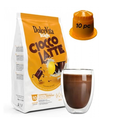 Capsules for Nespresso Italfoods Dolce Vita CIOCCO LATTE chocolate drink with milk 10 pieces