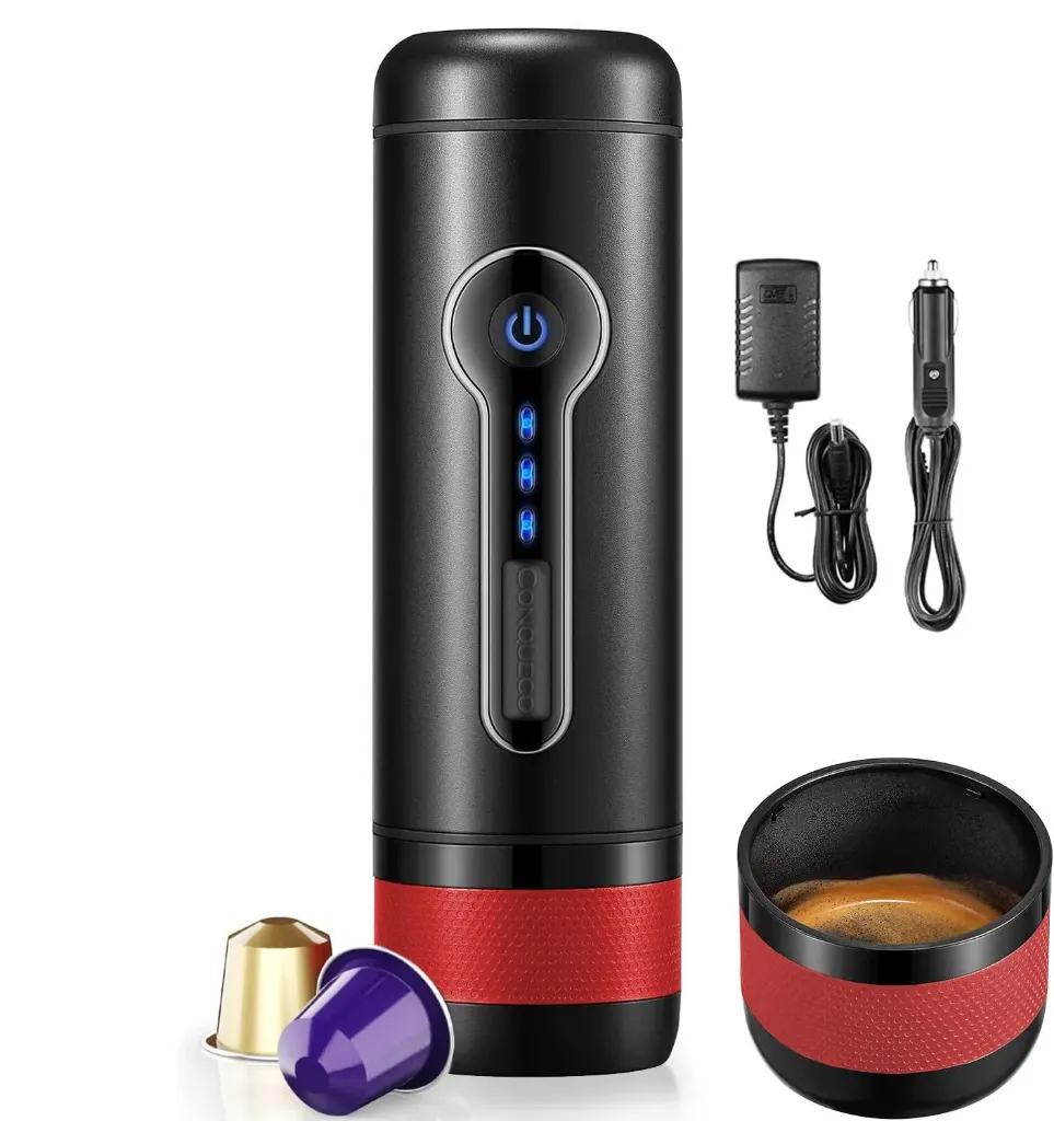 CONQUECO PORTABLE ESPRESSO MACHINE CAPSUL NESPRESSO PRESS 15-18BAR
