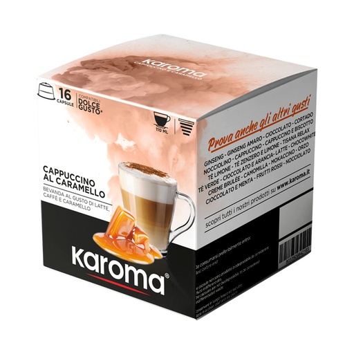 Karoma Cappuccino Al Caramello 16 capsules