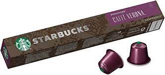 Starbucks Caffe Verona,Nespresso Coffee Capsules, 10 capsules, Int 10