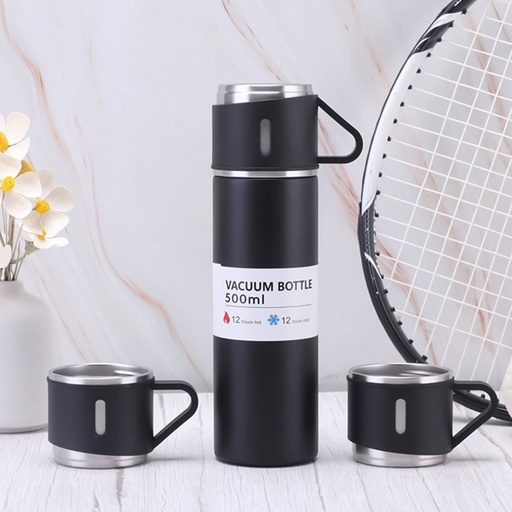 Vaccum bottle with 3cups
