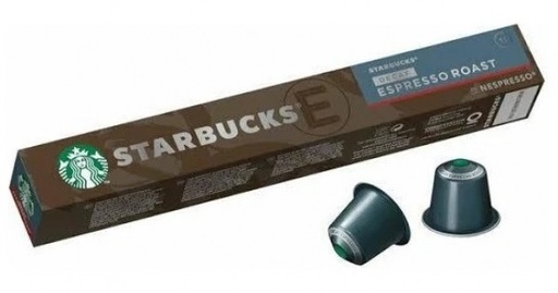 STARBUCKS NESPRESSO CAPSULES, E. ROAST ESPRESSO Decaf 11, 10 CAPSULES