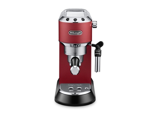 DELONGHI Dedica Coffee Machine - Red,15 Bar