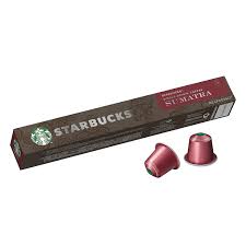 Starbucks Sumatra,Nespresso Coffee Capsules, 10 capsules, Int 10