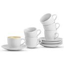 Cup and Saucer(espresso-lungo-cuppocino) 6 Pcs set - 1 pic