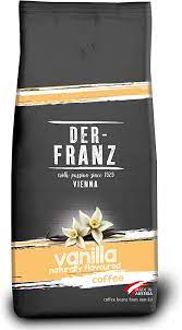 Der-Franz - Coffee, Blend of Arabica&Robusta, Roasted, Whole Bean Flavoured with Natural Vanilla -500g