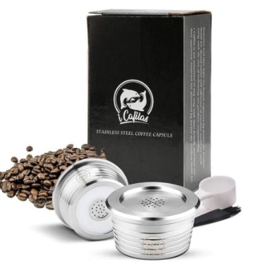 Steel Reusable Coffee Capsule For Delta Q