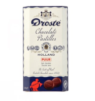 Chocolade Droste duopack pastilles puur 170gr