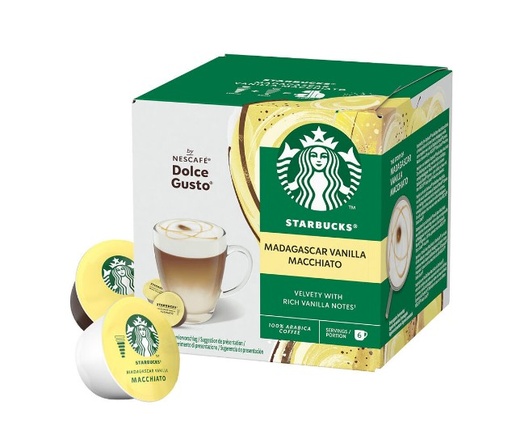 Dolce gusto Starbucks Vanilla Macchiato Madagascar coffee capsule