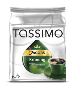 Tassimo - Jacobs Kronung Coffee - T Discs - 16 capsules