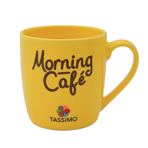 Tassimo Morning Cafe Official Logo/Branded Yellow Coffee Mug/Cup 270ml Boxed New