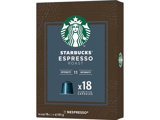 Starbucks Nespresso Espresso Roast Coffee Capsule 18