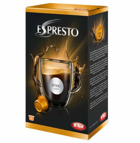 K-Fee Espresto Lungo Ritmo, Coffee, Caffe Crema, Arabica, Intensity 5