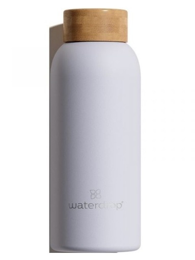 Waterdrop Steel Small Stainless Steel Water Bottle Pastel Purple Color 400 ml