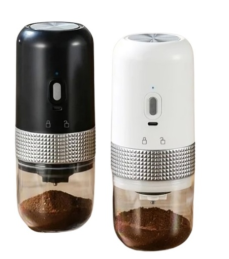 Innens Electric Coffee Grinder with On/Off Button Control Portable for Coffee Bean, Spices, & Herbs white-black