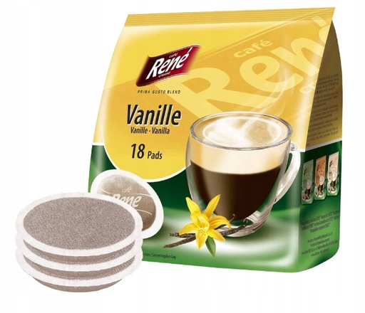 Coffee in Rene Vanilla pods, 18 pcs. Philips Senseo 62 mm