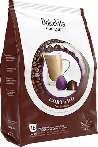 Cortado 16 Capsules For Dolce Gusto From Dolce Vita