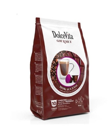 10 Capsule DolceVita Mokaccino – Compatibile Nespresso