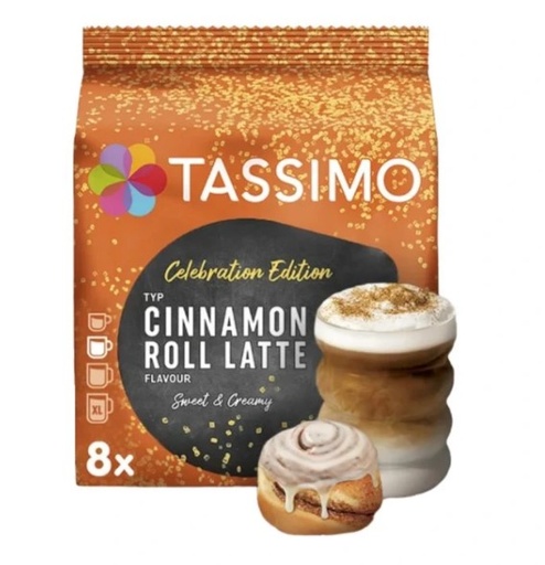 Tassimo Cinnamon Roll Latte 8 pcs